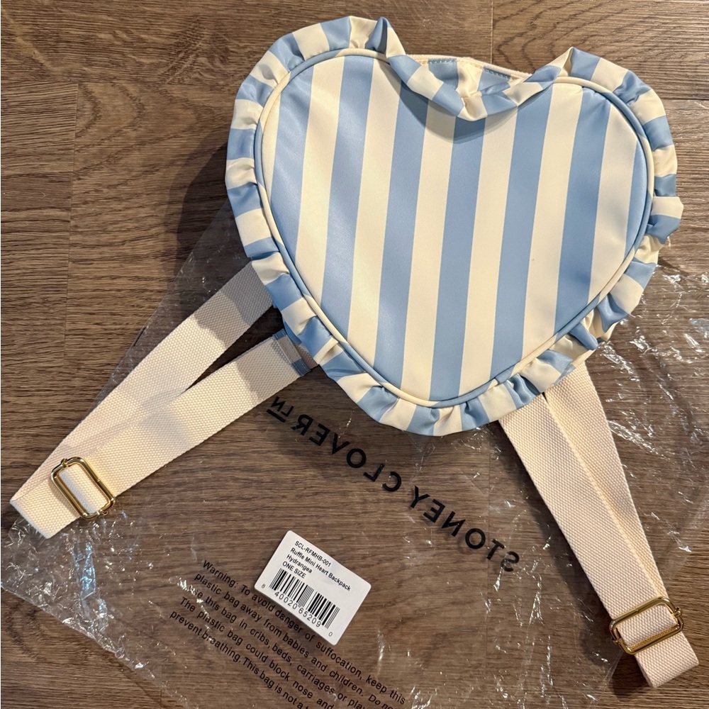 Rare Stoney Clover Lane Ruffle mini heart backpack